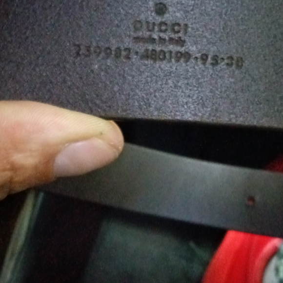 Gucci belt black and silver (real)💯 - Picture 4 of 9